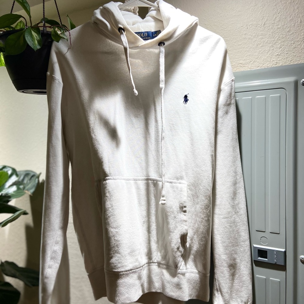 White Ralph Lauren Polo Hoodie